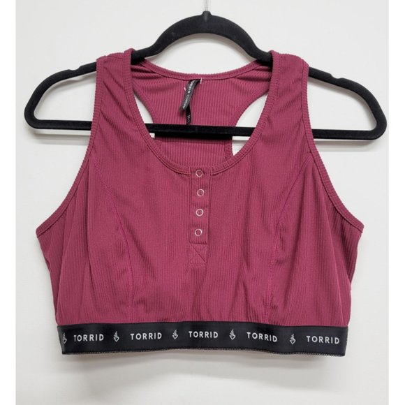 2 ~ Torrid 3 Lightly Lined Rib Henley Bralettes 3X 22 24 - Picture 7 of 11